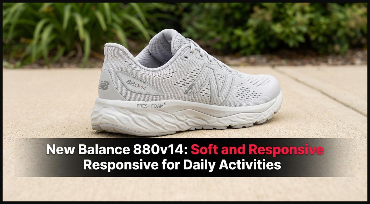 A New Balance Fresh Foam X 880v14 walking shoe with engineered mesh upper and visible cushioning.