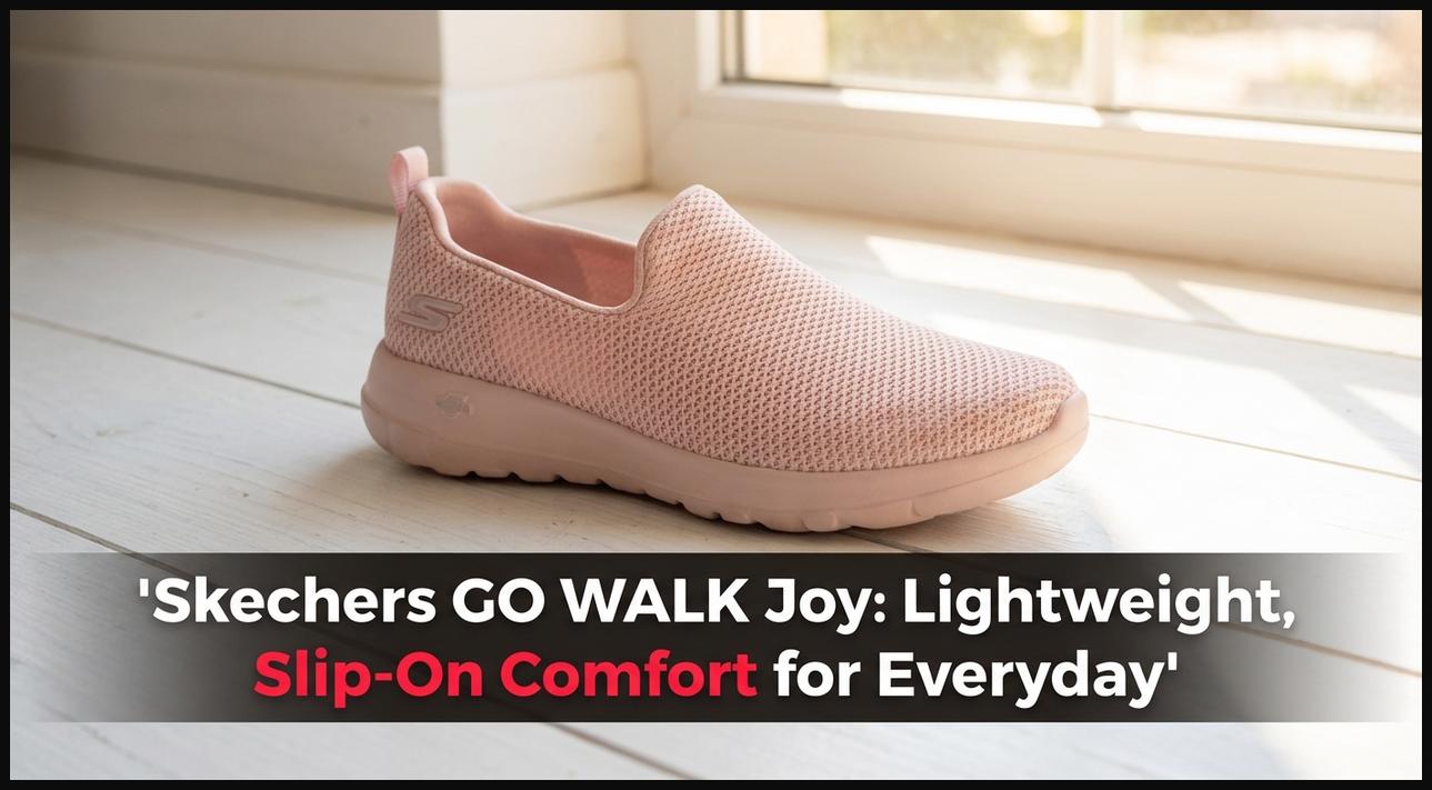 Skechers GO WALK Joy style slip-on walking shoe with breathable mesh upper for everyday comfort.